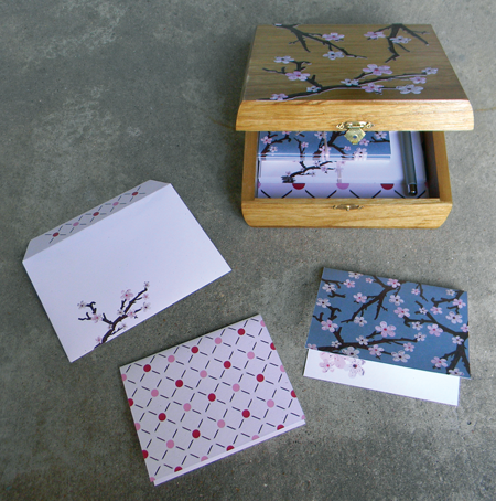 Cherry Blossom Stationery