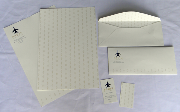 Paris Airlines Stationery